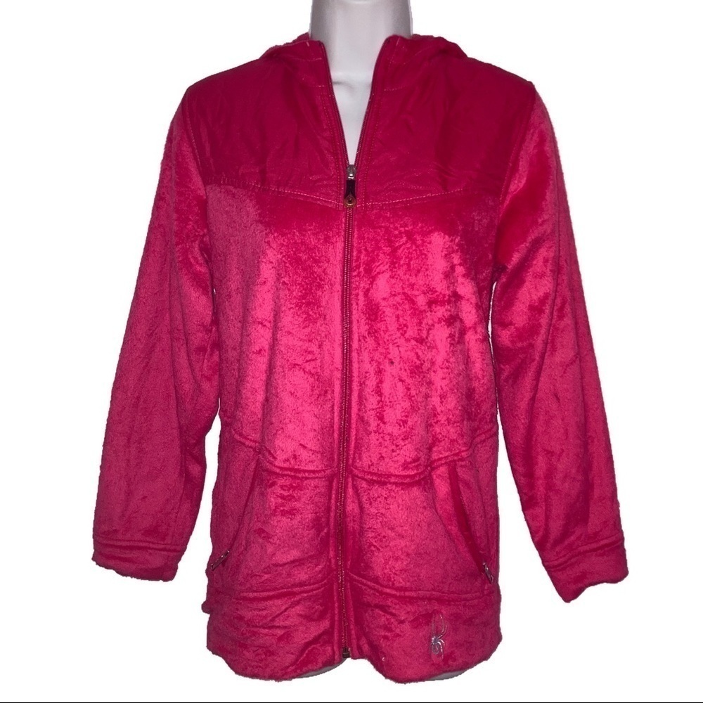 Spyder Light Fleece Zip Front Hoodie XXL
